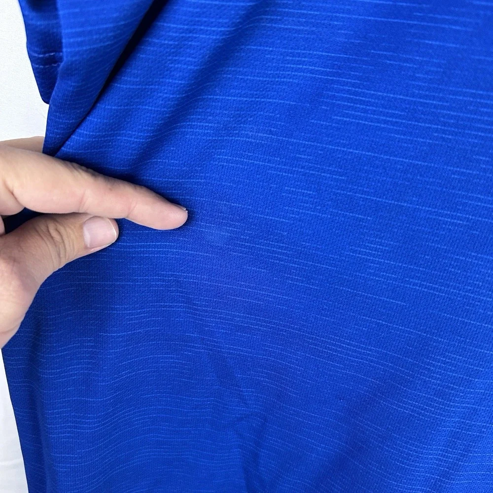 Tulsa Golden Hurricanes TU Adidas Short Sleeve Blue Polo Men's Size 3XL *Flaw‎